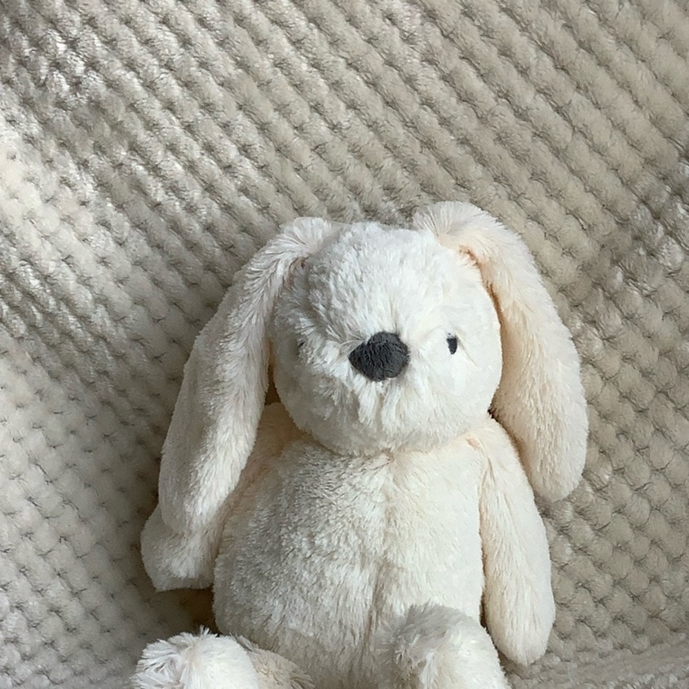 Target White Bunny Rabbit Embroidered Eyes Stuffed Animal Plush Toy